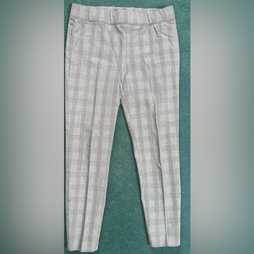Talbots Plaid Skinny Ankle Trousers